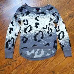 Material Girl Animal Print Sweater